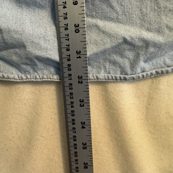 Electronic Arts EA Sports Western Classic Vintage Button Shirt Light Blue Denim - Picture 7 of 7